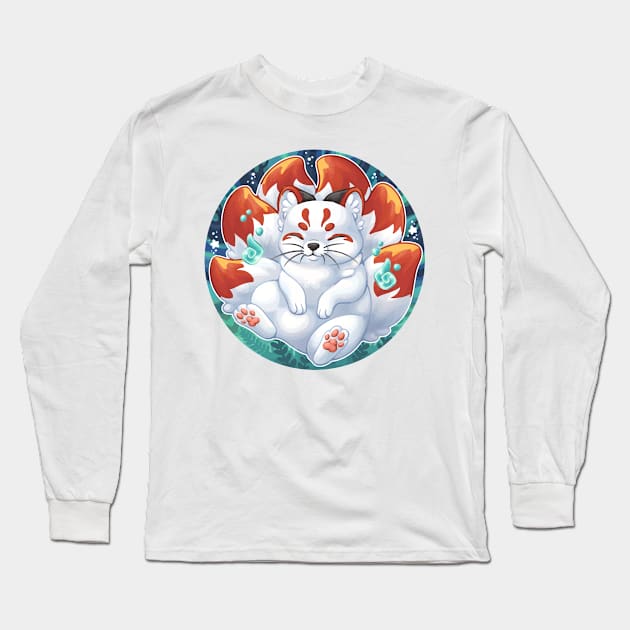 Kitsune Long Sleeve T-Shirt by NatureDrawing